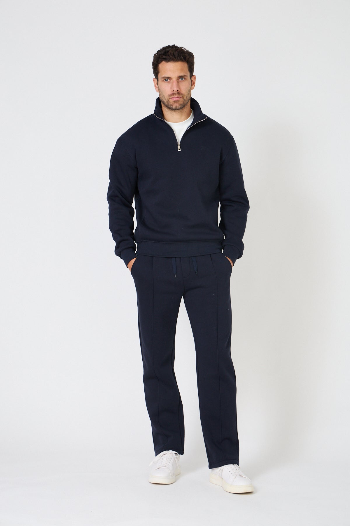 Ensemble Sweatshirt Half-Zip et Jogging
