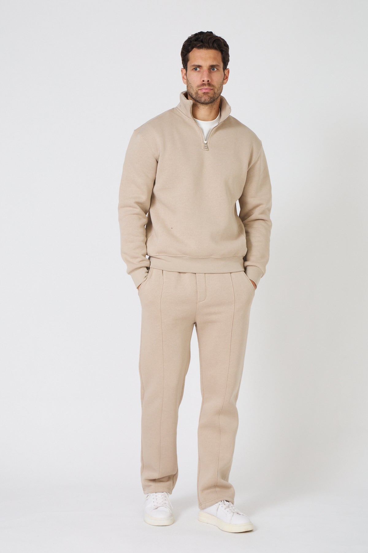 Ensemble Sweatshirt Half-Zip et Jogging