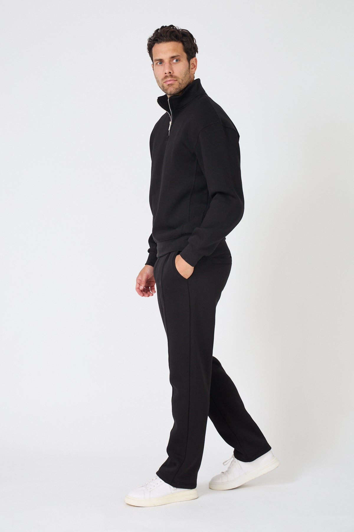 Ensemble Sweatshirt Half-Zip et Jogging