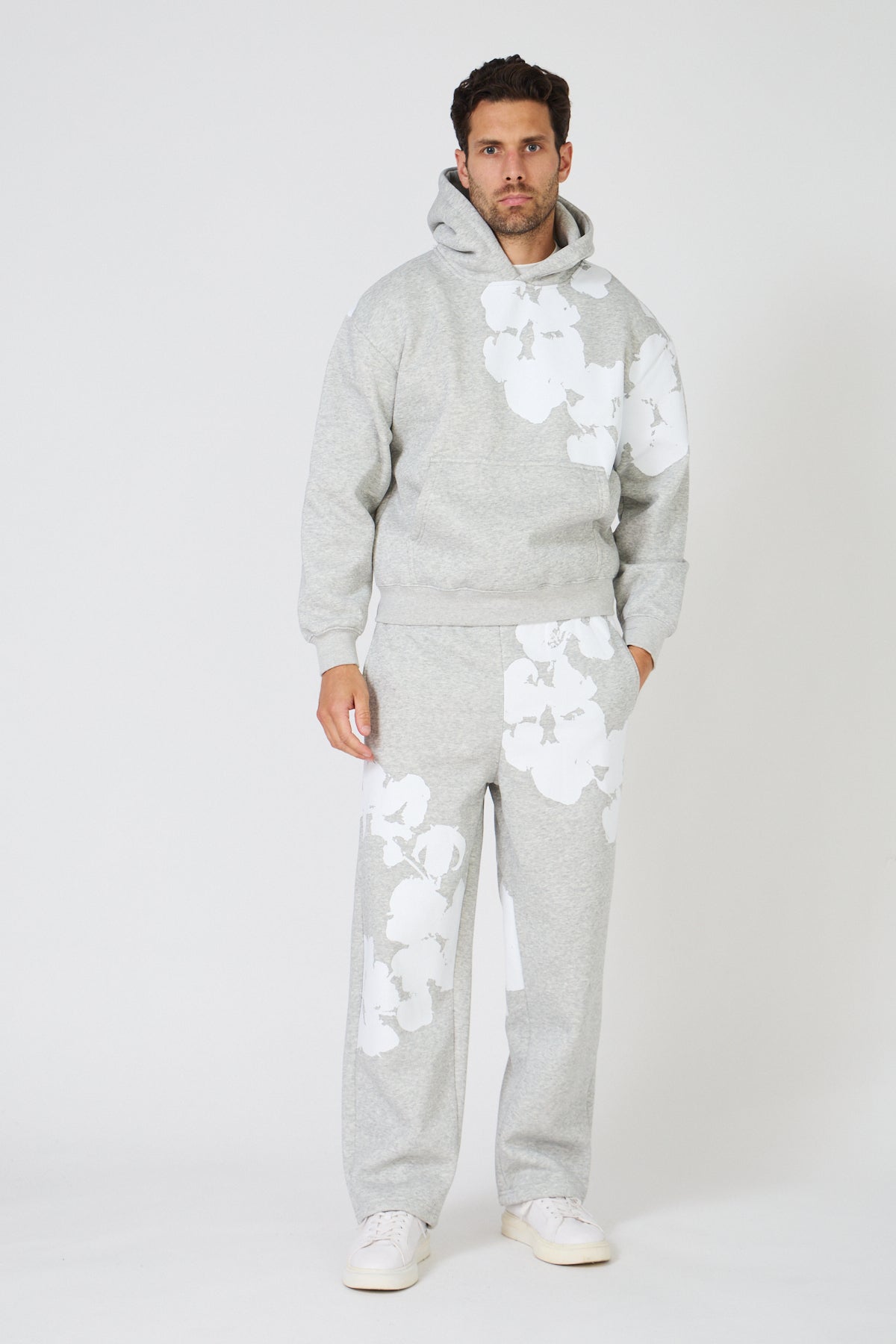 Ensemble Sweat "Floral Print" – Noir