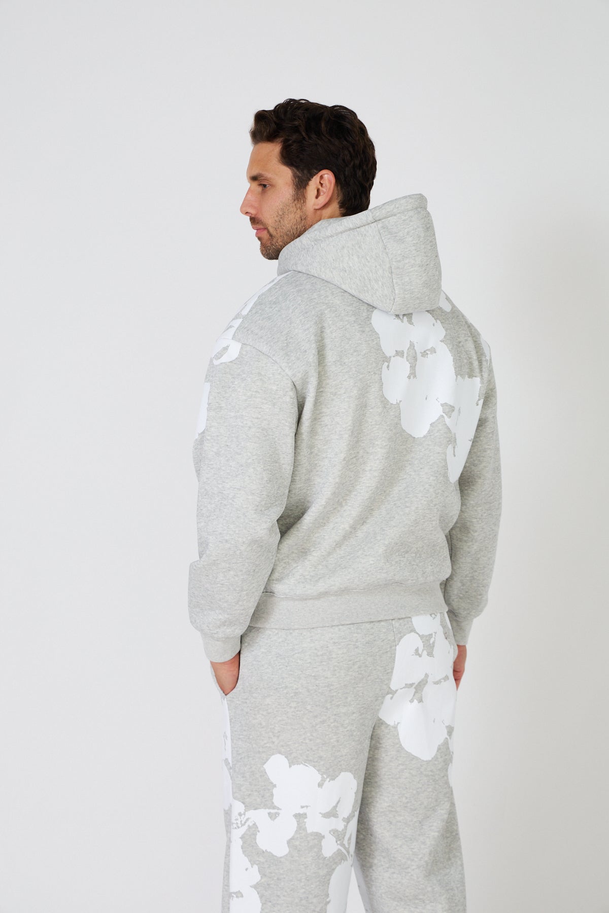 Ensemble Sweat "Floral Print"-Bleu