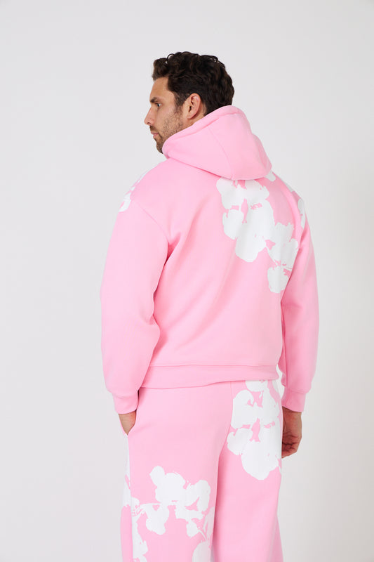 Ensemble Sweat "Floral Print" – Rose