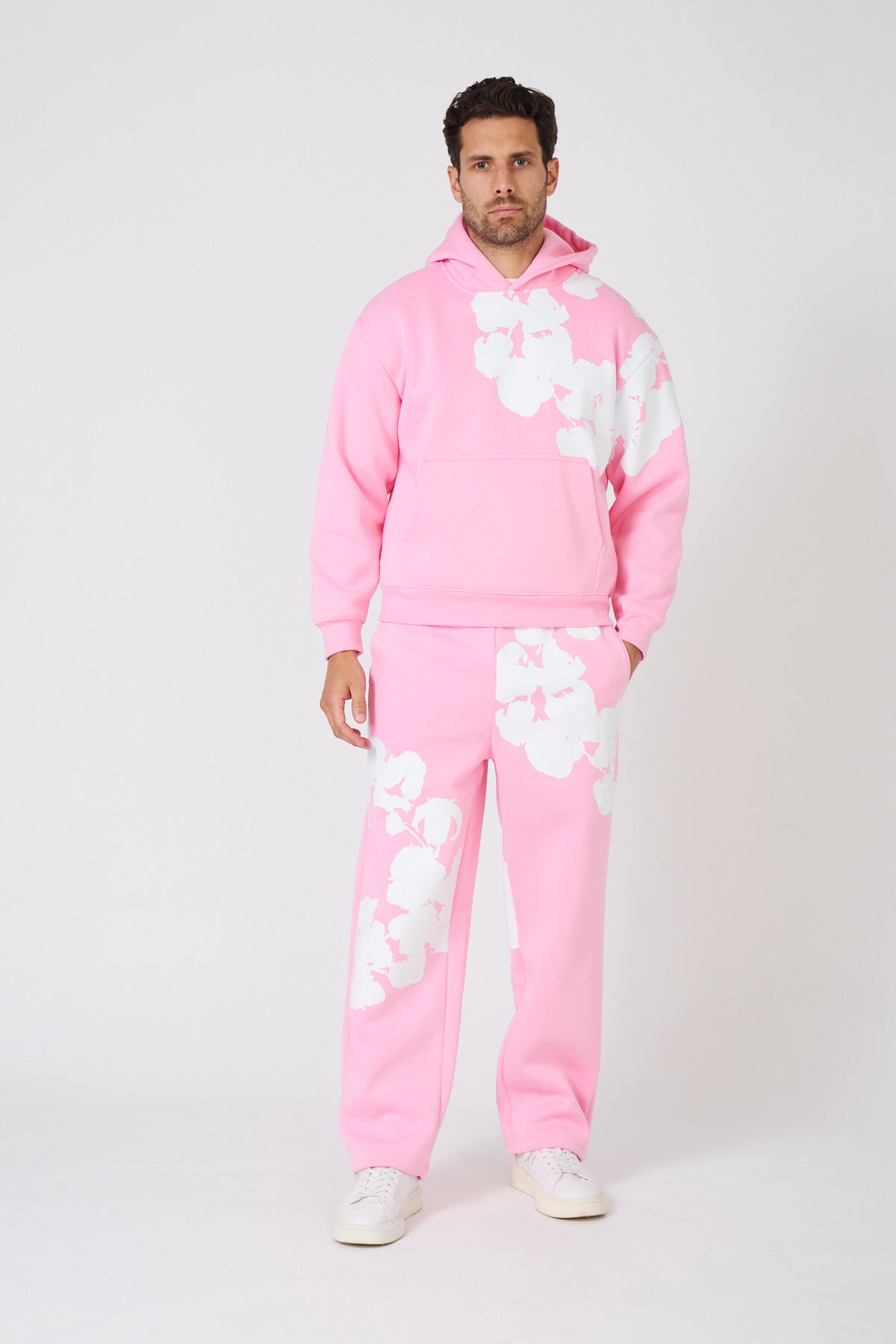 Ensemble Sweat "Floral Print" – Noir