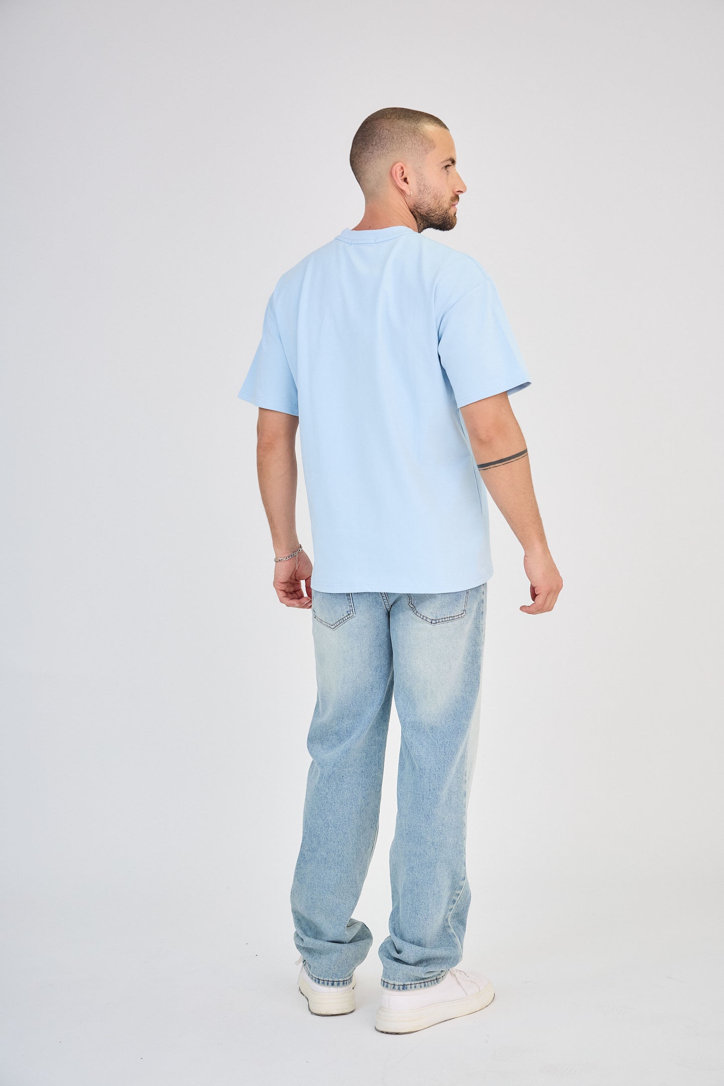 T-shirt Bleu Ciel Uni