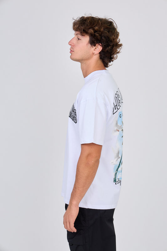 T-Shirt Blanc "Los Angeles"