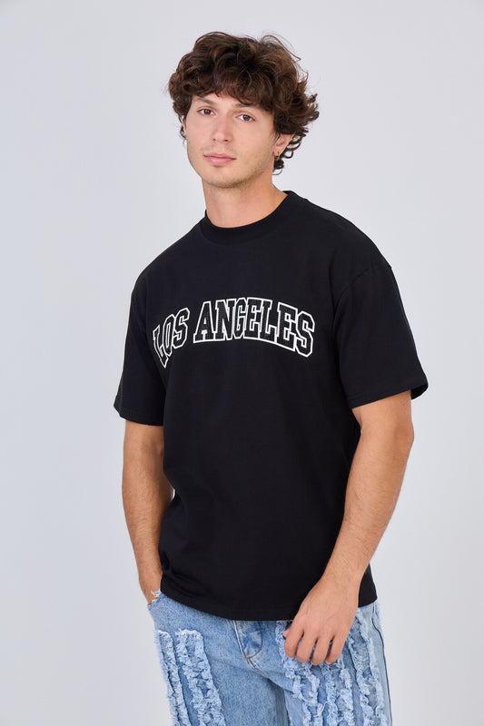 T-Shirt Noir "Los Angeles"