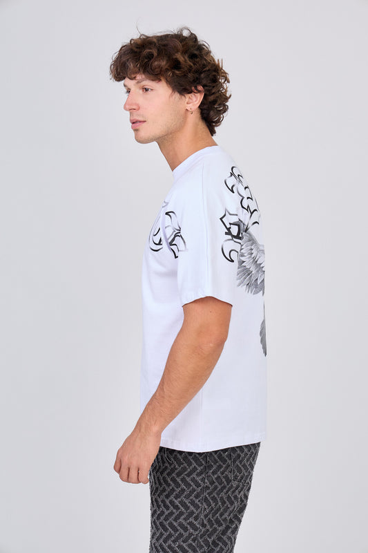 T-Shirt Blanc Peace