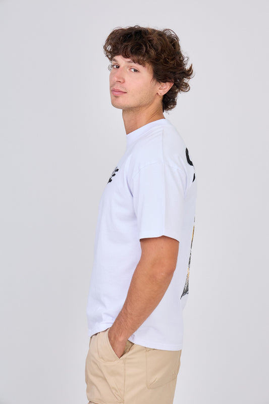 T-Shirt Blanc "Single"