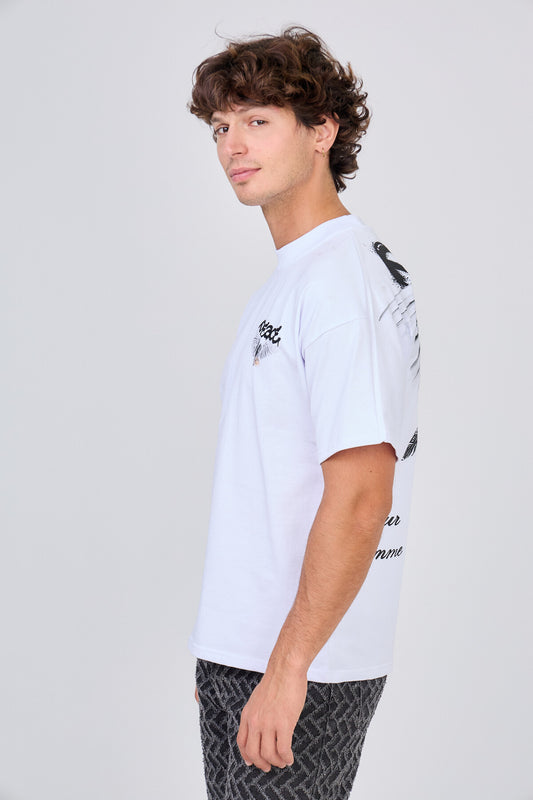 T-Shirt Blanc "Peace"