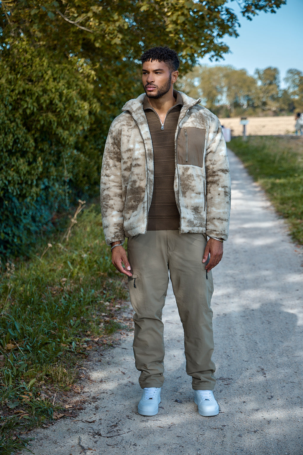 Veste Polaire Zippée Effet Camouflage – Urban Edition
