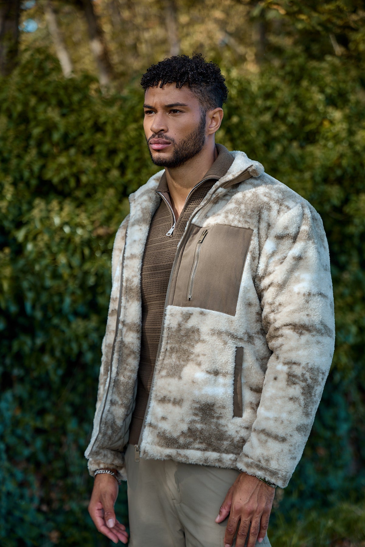 Veste Polaire Zippée Effet Camouflage – Urban Edition