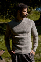 Pull gros maille tricotée avec motif