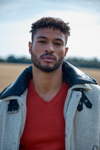 Blouson Homme à Col Contrasté  – Casual Chic