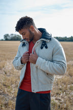 Blouson Homme à Col Contrasté  – Casual Chic