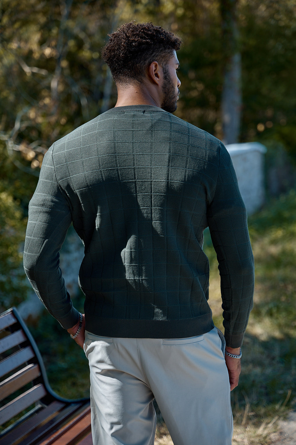 Pull à Maille Quadrillée