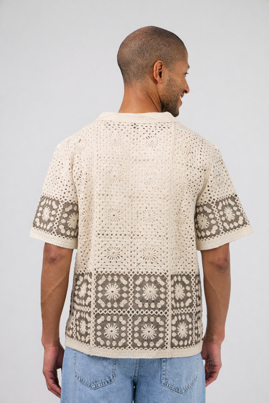 Chemise en maille crochet – Manches courtes
