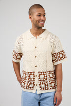 Chemise en maille crochet – Manches courtes