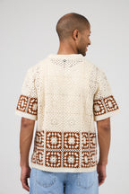 Chemise en maille crochet – Manches courtes