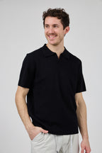Polo tricoté à manches courtes