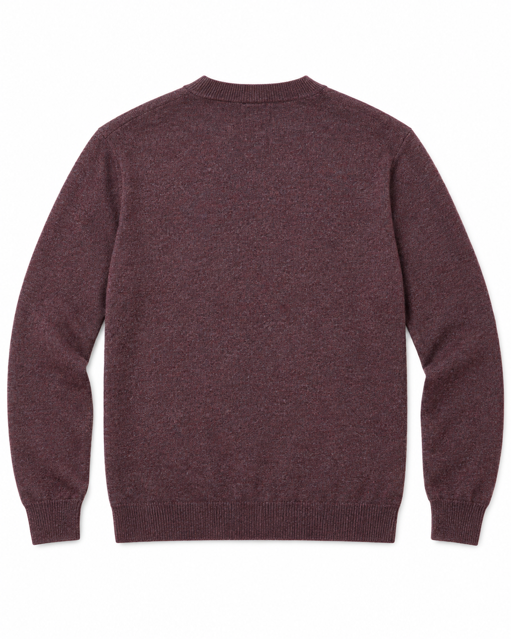 Pull Col Rond en Maille Chinée