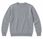 Pull Col Rond en Maille Chinée