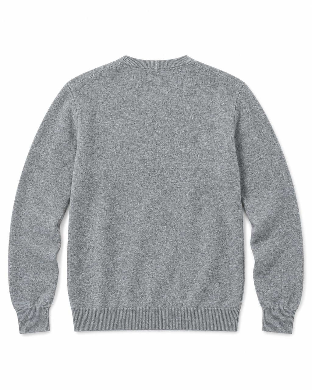 Pull Col Rond en Maille Chinée