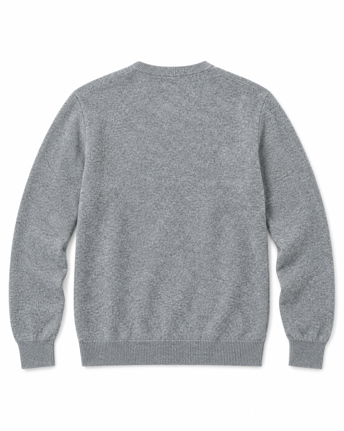 Pull Col Rond en Maille Chinée