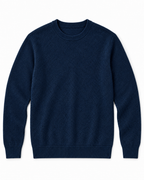 Pull Col Rond en Maille Chinée