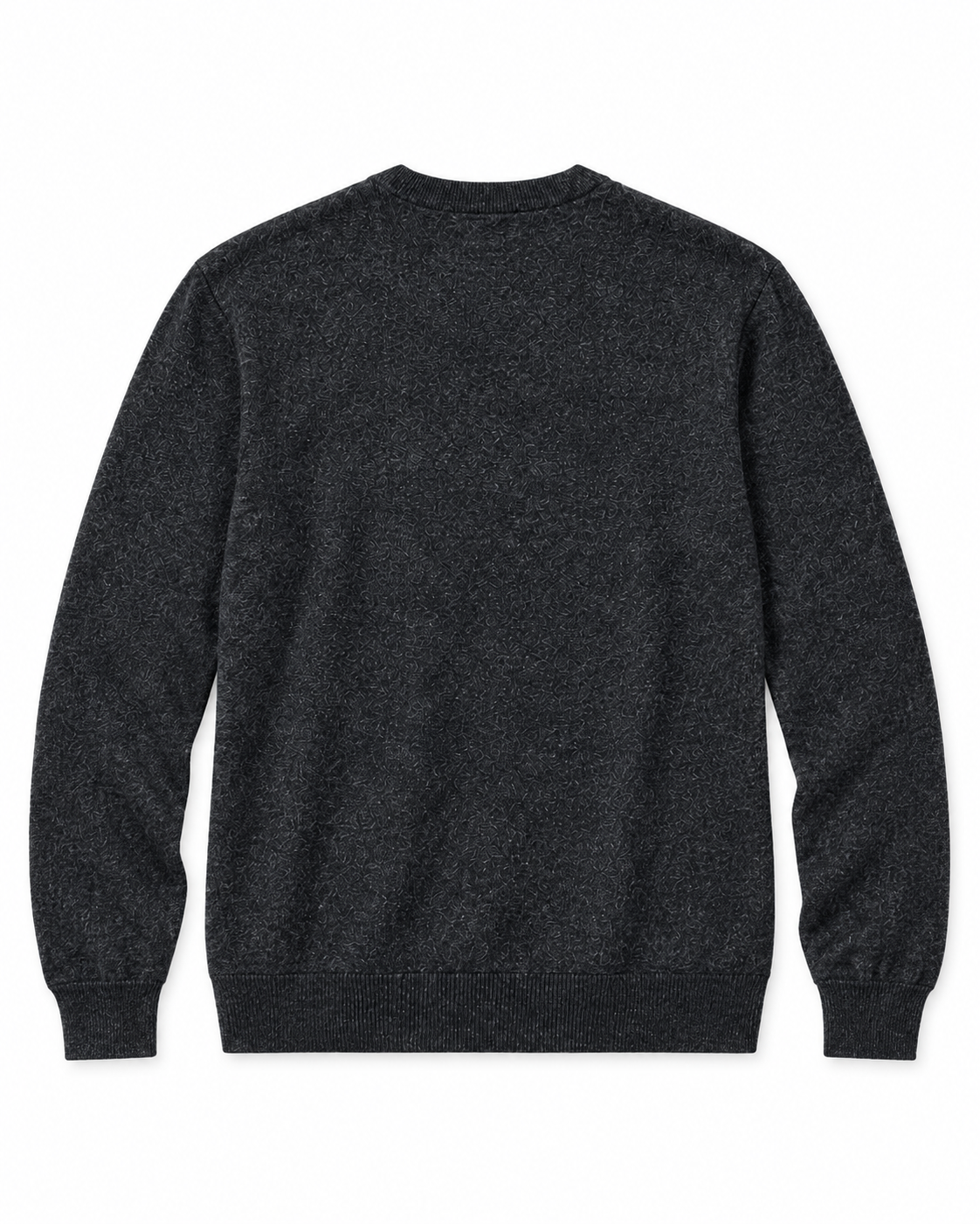 Pull Col Rond en Maille Chinée