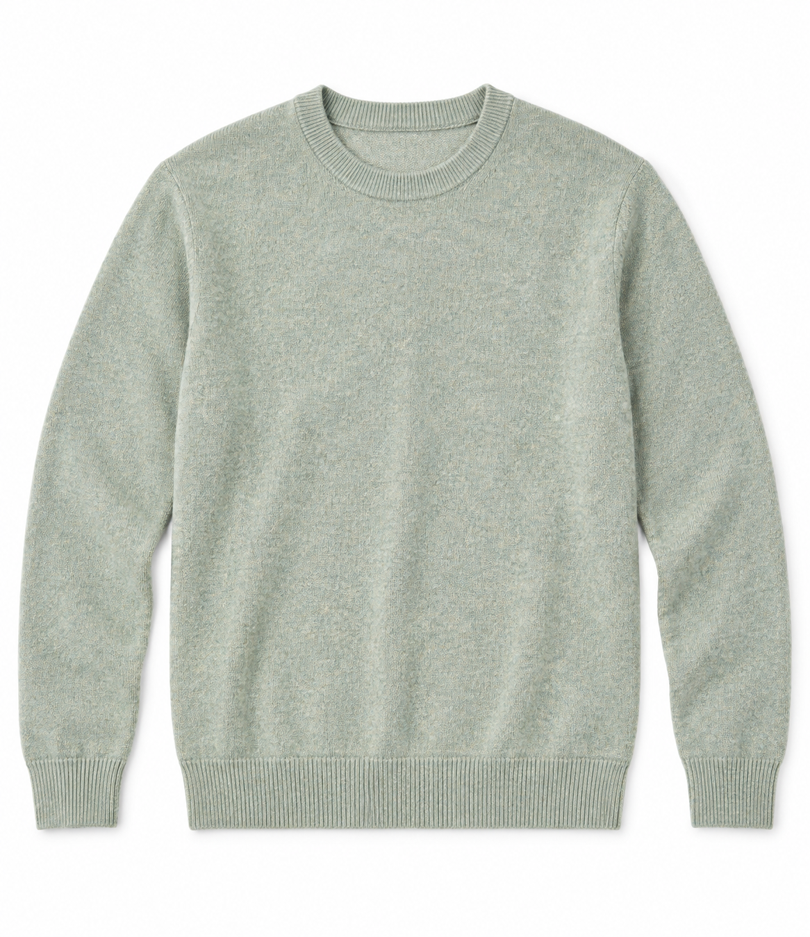 Pull Col Rond en Maille Chinée