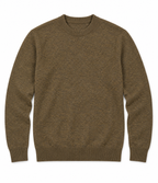 Pull Homme à Col Montant en Maille Chinée Bicolore