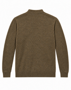 Pull Homme à Col Montant en Maille Chinée Bicolore