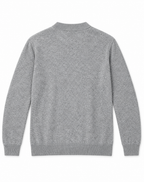 Pull Homme à Col Montant en Maille Chinée Bicolore