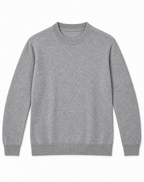Pull Homme à Col Montant en Maille Chinée Bicolore