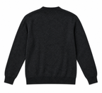 Pull Homme à Col Montant en Maille Chinée Bicolore