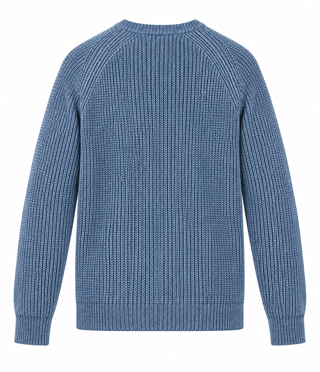 Pull gros maille tricotée avec motif