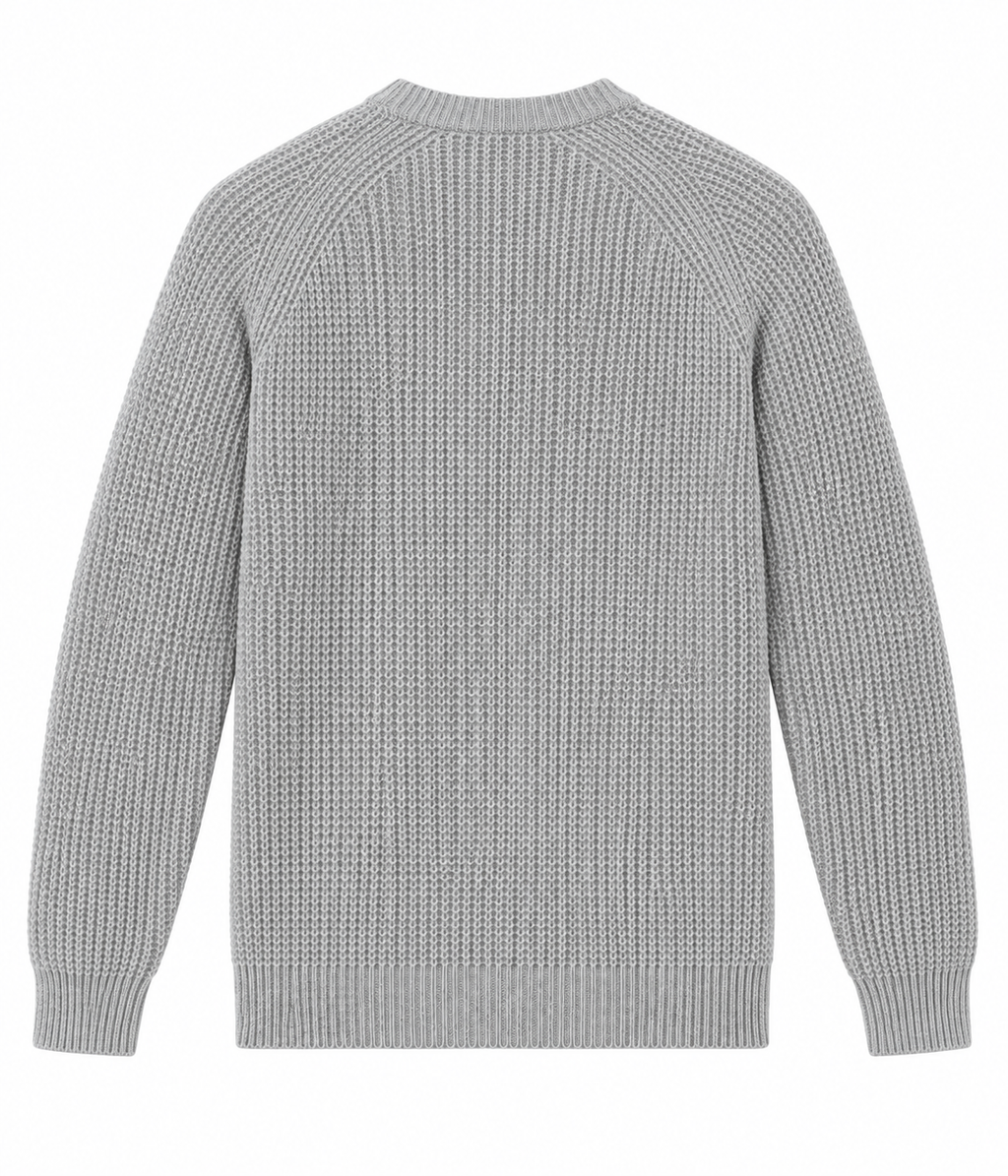 Pull gros maille tricotée avec motif