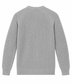 Pull gros maille tricotée avec motif