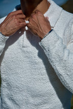 Pull Homme Col Montant en Maille Texturée