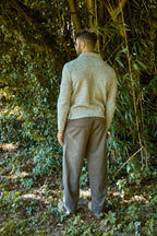 Pull Homme Col Montant en Maille Texturée