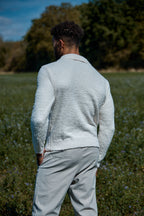 Pull Homme Col Montant en Maille Texturée