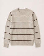 Pull Rayé Homme à Col Rond