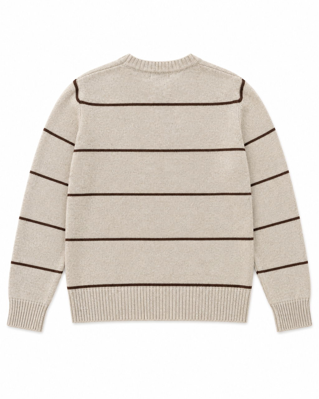Pull Rayé Homme à Col Rond