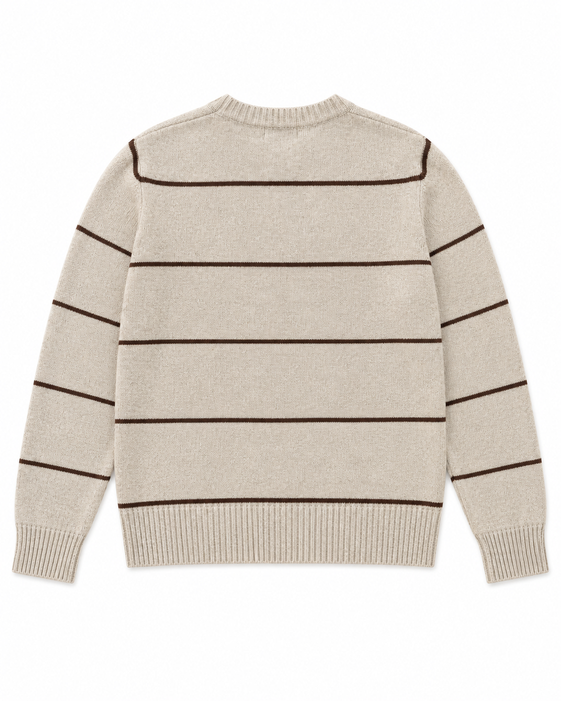 Pull Rayé Homme à Col Rond