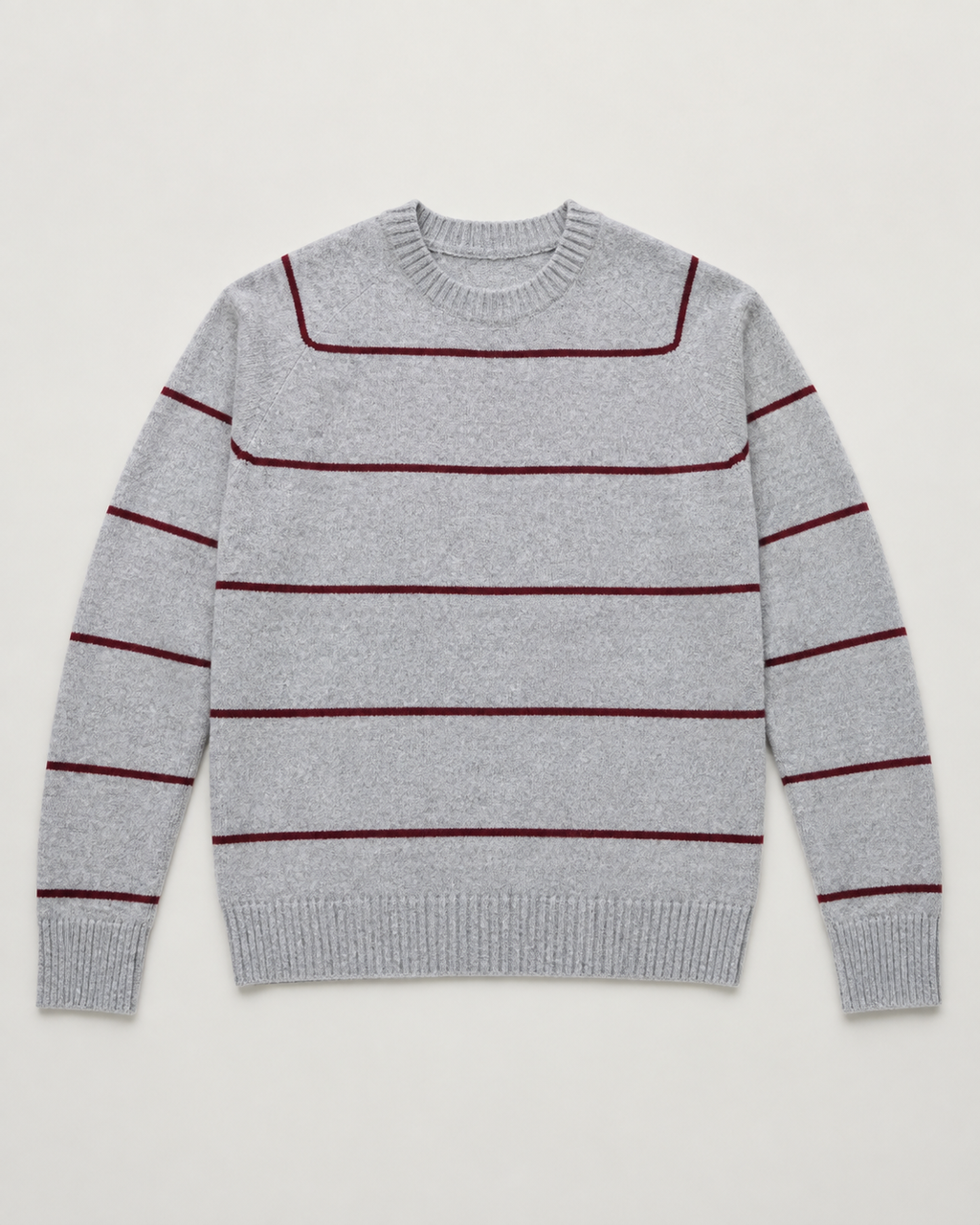 Pull Rayé Homme à Col Rond