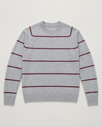 Pull Rayé Homme à Col Rond