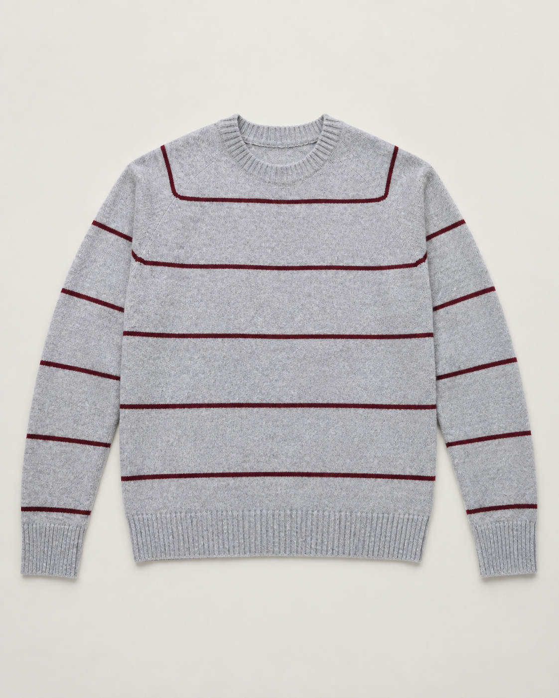 Pull Rayé Homme à Col Rond