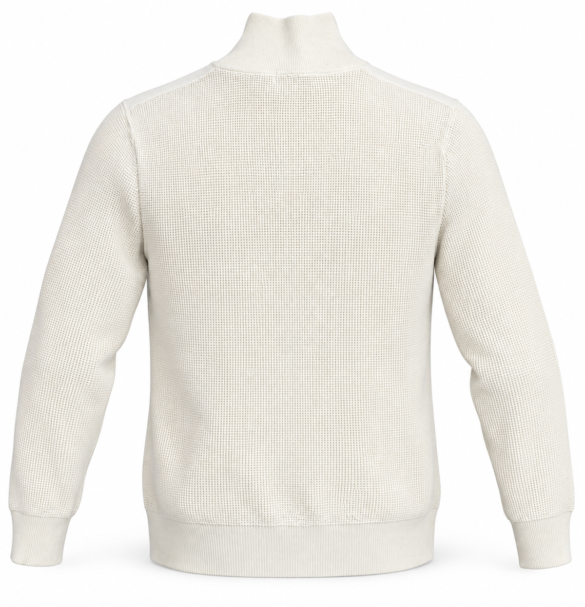 Pull Demi-Zip à Détails Contrastés