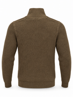 Pull Demi-Zip à Détails Contrastés