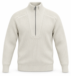 Pull Homme Col Montant Demi-Zippé